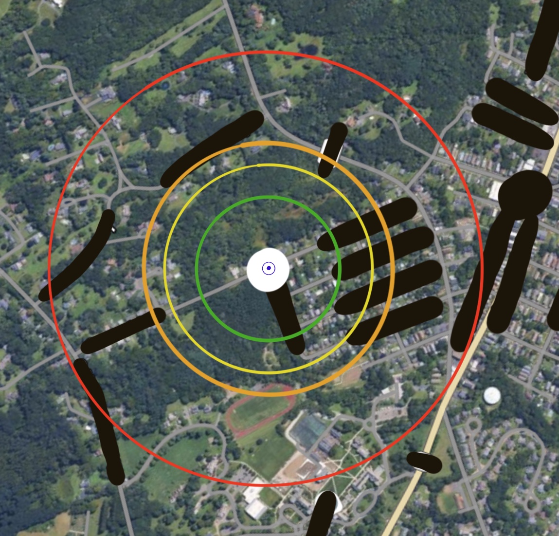 google maps range test