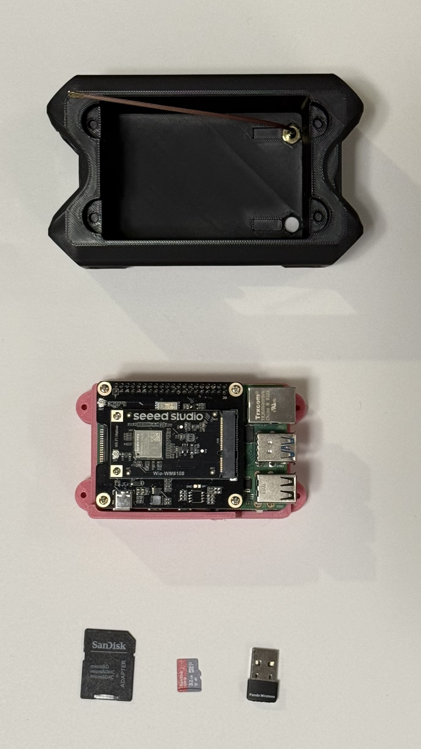 assembled component array and shell